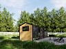 Модульная баня 7х2,3 «Барн 3»